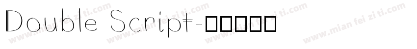 Double Script字体转换